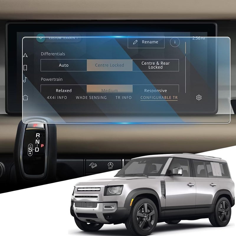 WEIPIN For Glossy Tempered Glass 2020 2021 2022 Land Rover Defender 10 Inch Touchscreen Screen Protector - Defender Accessories - Image 1